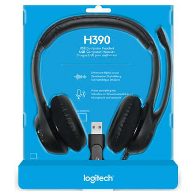 CASQUE ORDIDINATEUR LOGITECH USB – H390
