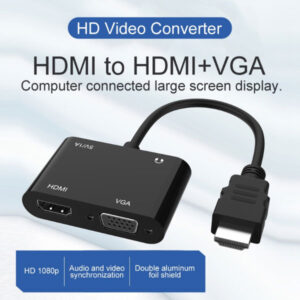 R SCAR RS-HDHDVGA HDMI vers HDMI – VGA – AUDIO Convertisseur